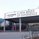 Entrance canopy of Woodbine Mohawk Park